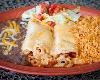 This photo provided by Palenque shows the shrimp option for the two enchilada order. While this one is from the dinner menu ($10.95), the two enchilada lunch special preferred by Dan Laughlin (below) is available with chicken, beef, picadillo or vegetarian for $6.95.